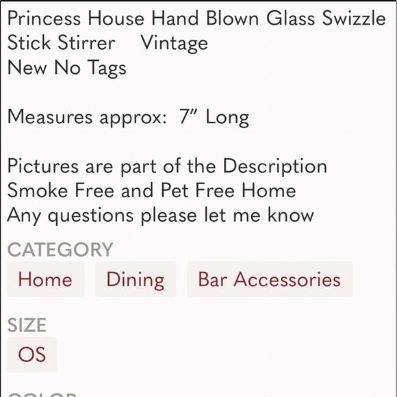 🔵4/$20 “SANTA BEAR” Princess House Glass Swizzle Stick Stirrer NEW - Picture 4 of 4